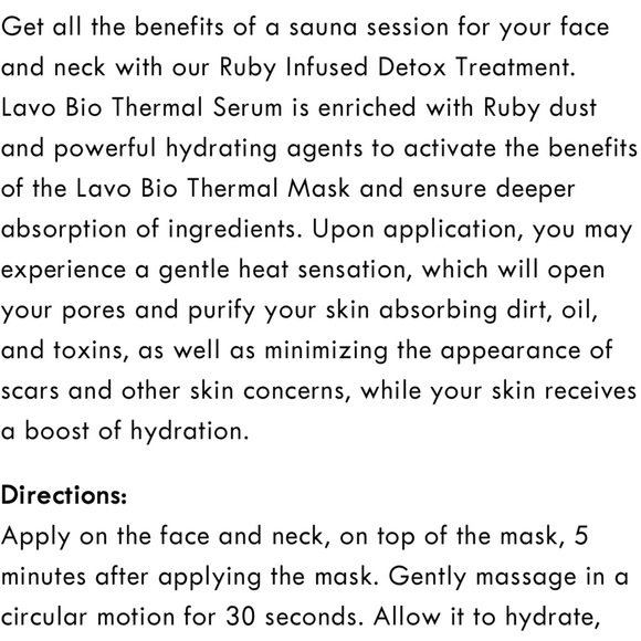 *NWT* LAVO BIO THERMAL SERUM - Picture 4 of 6